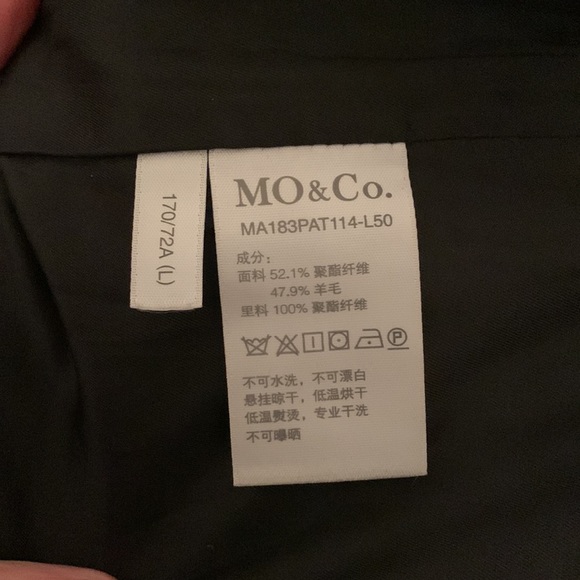 Mo&co designer plaid gray pant suit trousers - medium/large - Picture 10 of 11